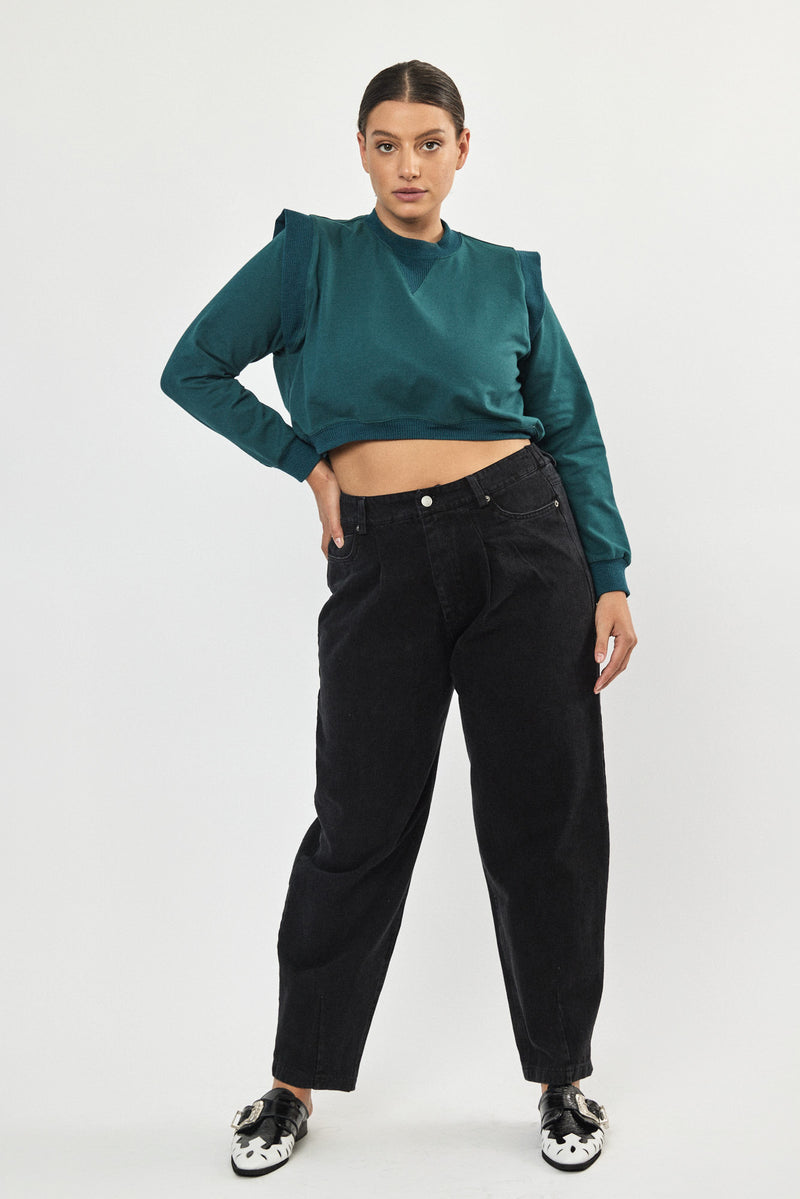❄️Winter 2023/2024- Cropped Sweatshirt - Green