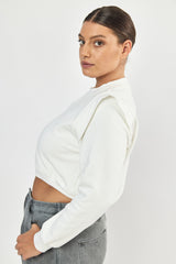 ❄️Winter 2023/2024- Cropped Sweatshirt - White