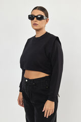 ❄️Winter 2023/2024- Cropped Sweatshirt - Black