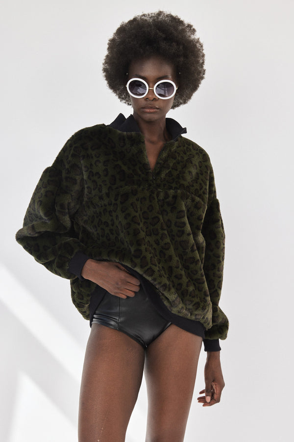 ❄️Winter 2023/2024 - The Jacob Sweatshirt - Fake fur - Green