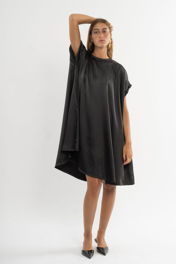 🌼Summer 2023- Solar eclipse dress 🌖 - Black Satin