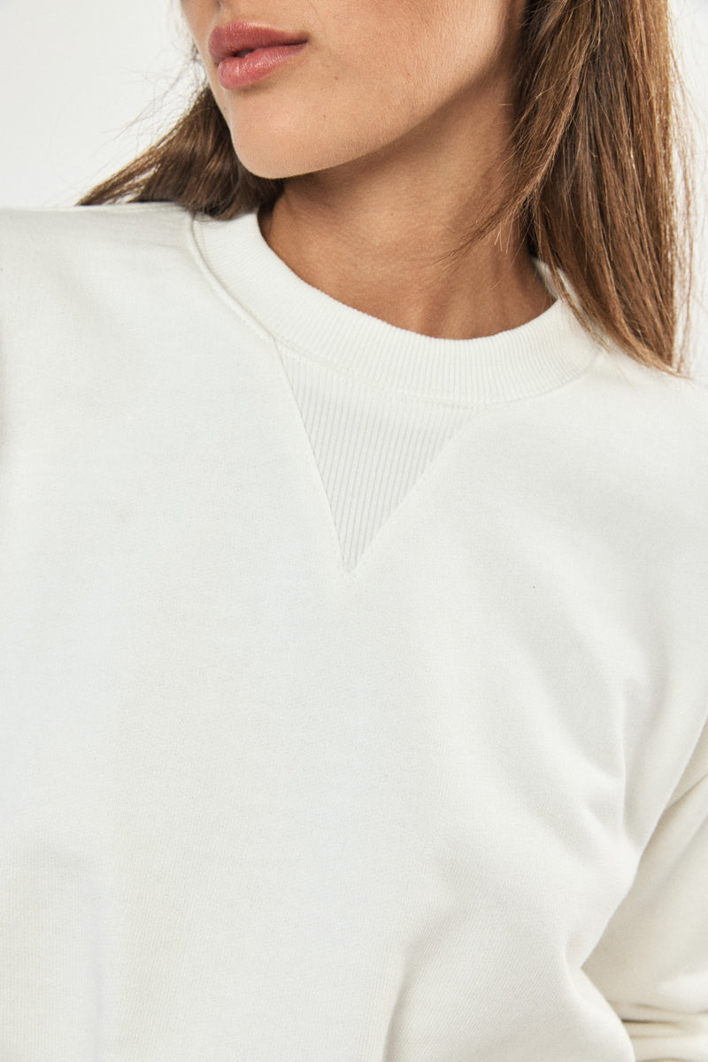 ❄️Winter 2023/2024- Cropped Sweatshirt - White