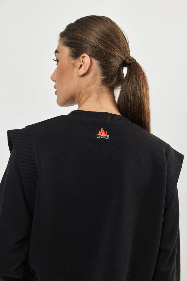 ❄️Winter 2023/2024- Cropped Sweatshirt - Black