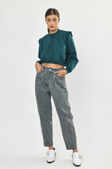 ❄️Winter 2023/2024- Cropped Sweatshirt - Green