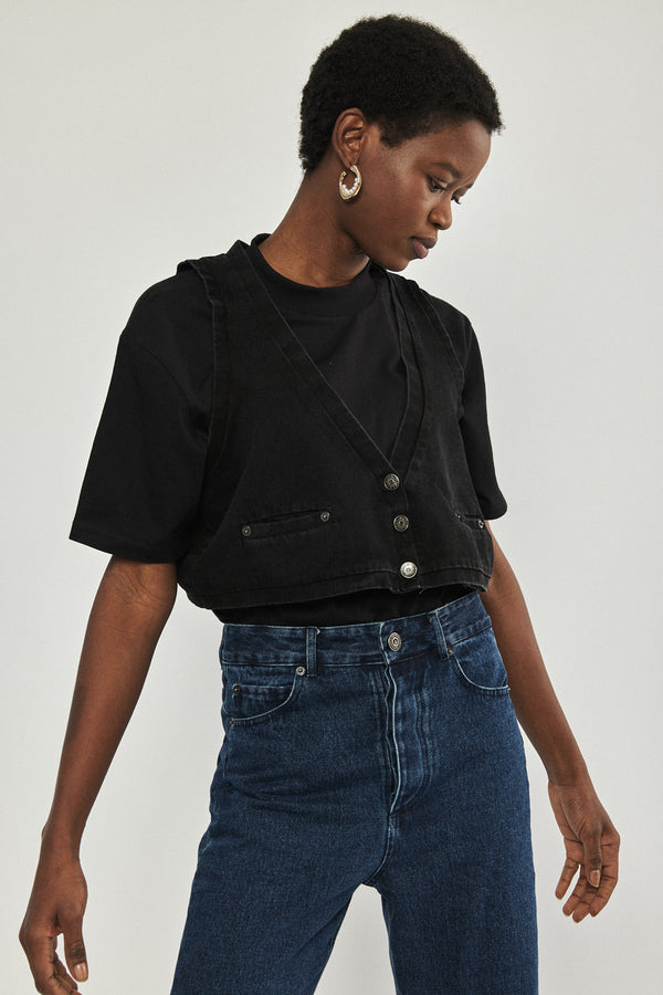 🌼  Summer 2023 - Upgrade Vest - Black denim