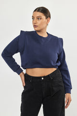 ❄️Winter 2023/2024- Cropped Sweatshirt - Blue