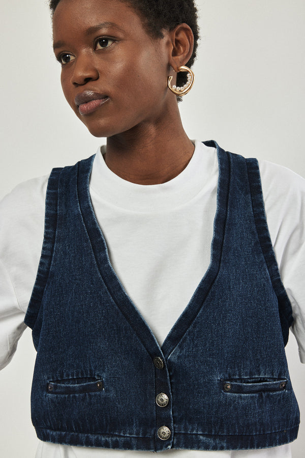 🌼  Summer 2023 - Upgrade Vest - Blue denim