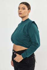 ❄️Winter 2023/2024- Cropped Sweatshirt - Green