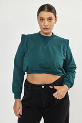 ❄️Winter 2023/2024- Cropped Sweatshirt - Green