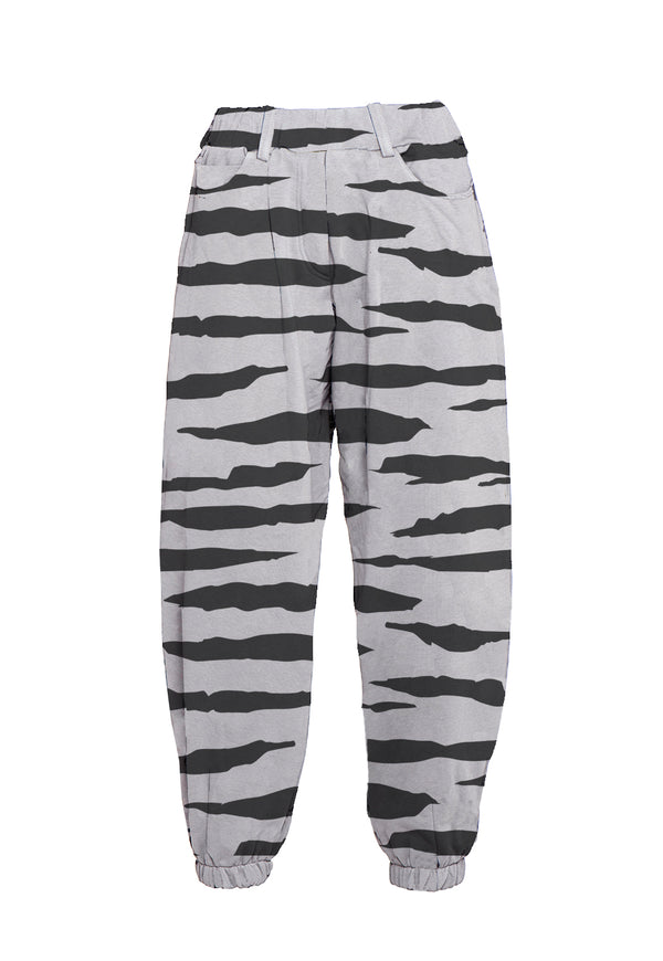 ❄️Winter 2024 Mom’s joggers-Grey with zebra print