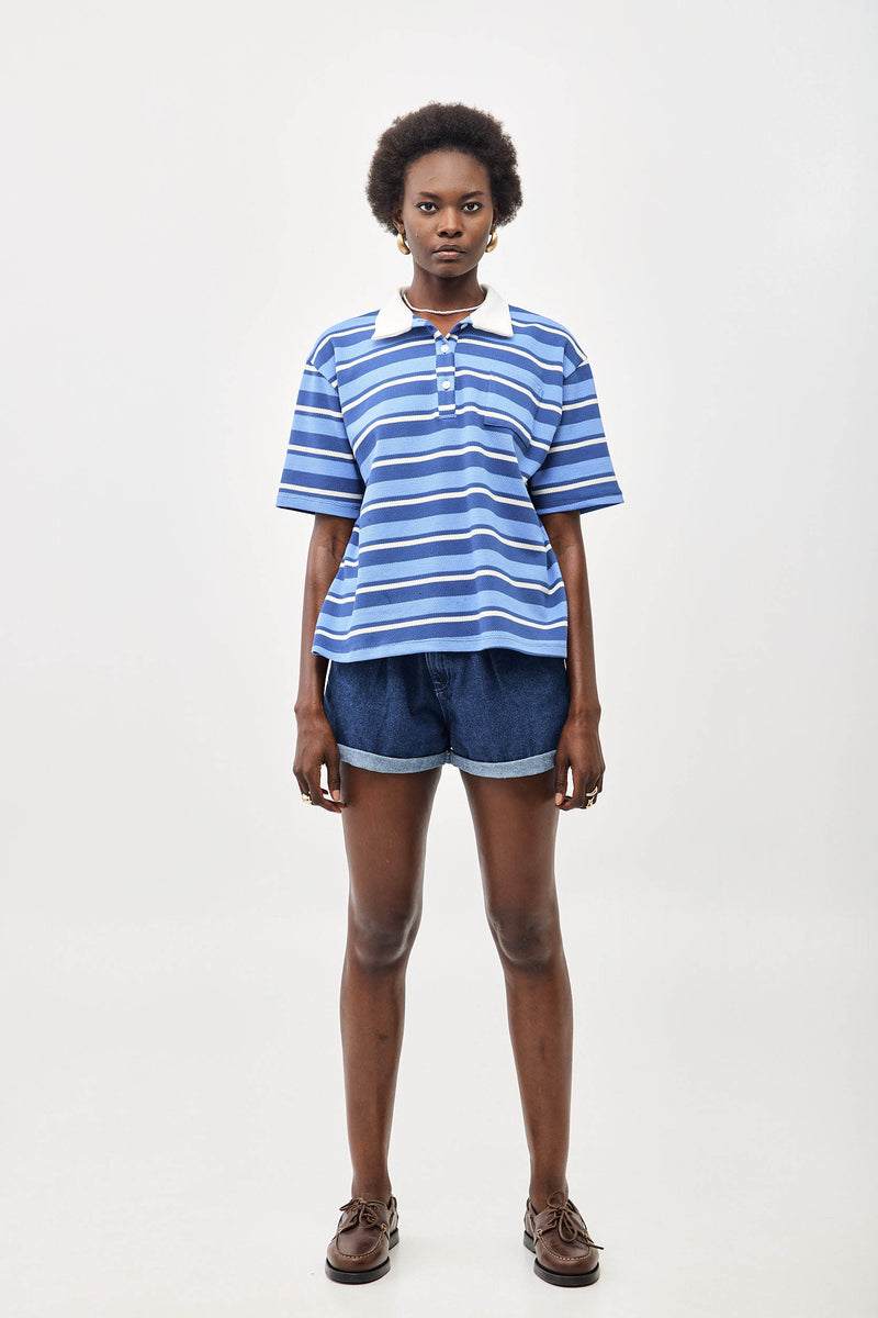 ⛵️Spring/Summer 2025 - Our Rugby Shirt- Blue Ocean 🏄🏾‍♂️