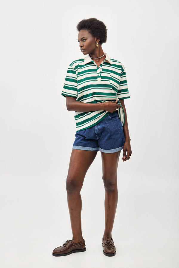 ⛵️Spring/Summer 2025 - Our Rugby Shirt- Lime Lines 🍃