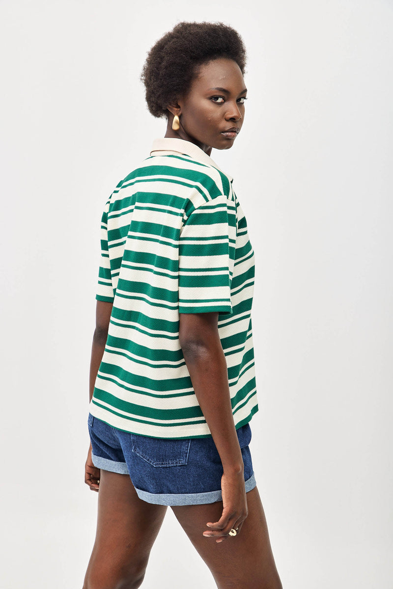 ⛵️Spring/Summer 2025 - Our Rugby Shirt- Lime Lines 🍃