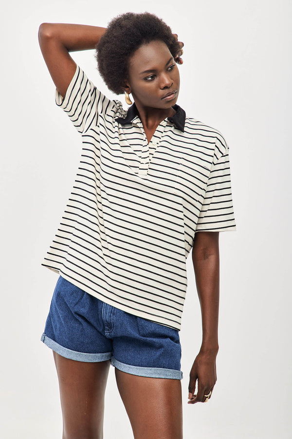 ⛵️Spring/Summer 2025  - Our Rugby Shirt-  B&W