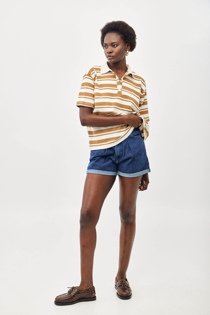 ⛵️Spring/Summer 2025  - Our Rugby Shirt- Sandy Stripes 🐪