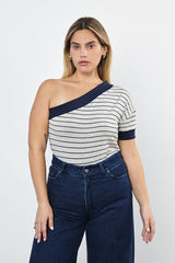 ⛵️Spring/Summer 2025 - Theo - one shoulder- asymmetric T-Shirt- Sailor ⚓👩🏻‍✈️