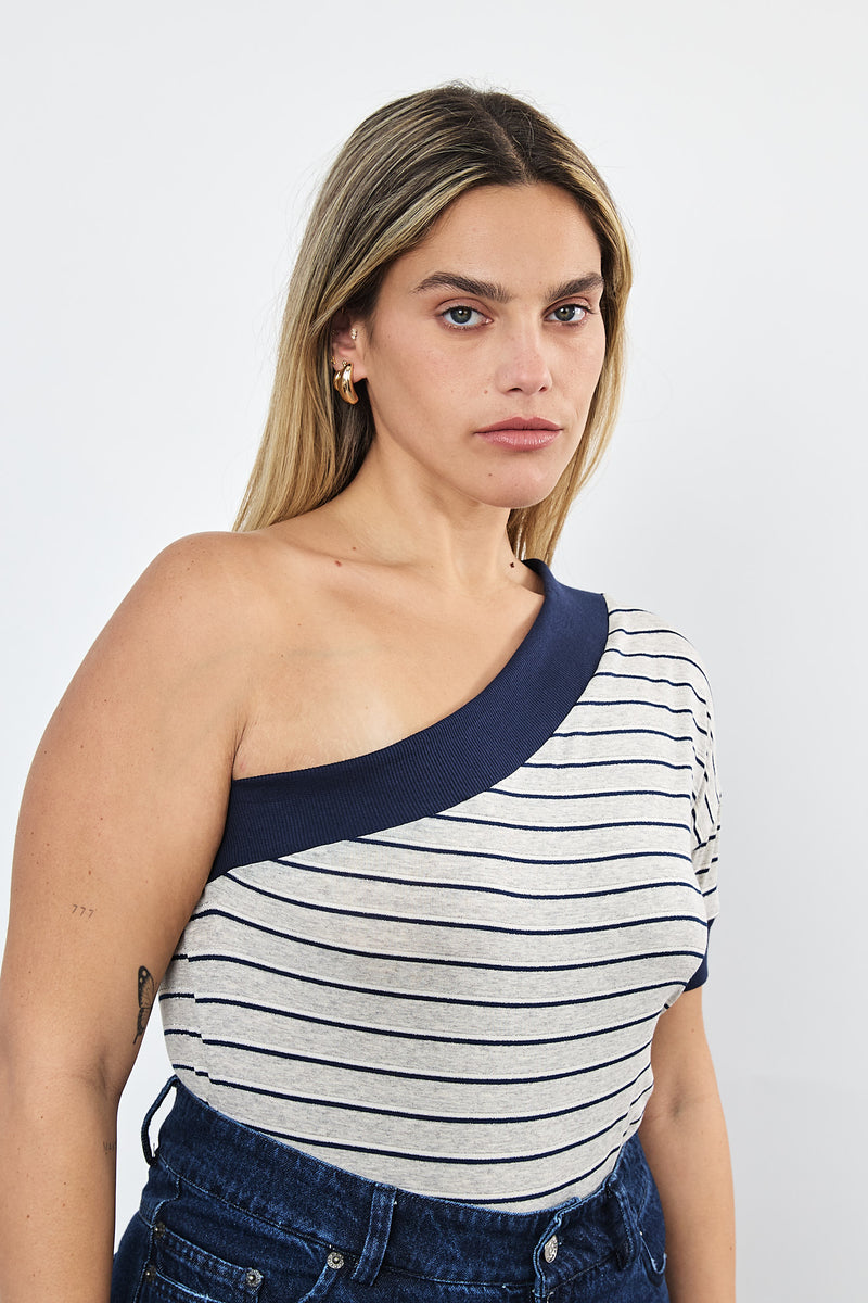 ⛵️Spring/Summer 2025 - Theo - one shoulder- asymmetric T-Shirt- Sailor ⚓👩🏻‍✈️