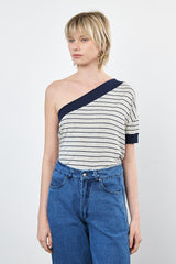 ⛵️Spring/Summer 2025 - Theo - one shoulder- asymmetric T-Shirt- Sailor ⚓👩🏻‍✈️