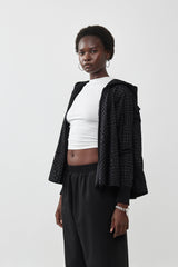 🧦 Autumn/Winter 2025/2026- The Bun zip up hoodie - BLACK SNAKE (NYLON)