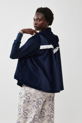 🧦 Autumn/Winter 2025/2026- The Bun zip up hoodie - Navy Velvet