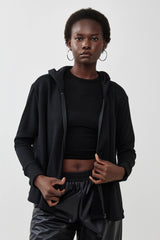 🧦 Autumn/Winter 2025/2026- The Bun zip up hoodie - Back to Black Cotton