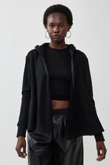 🧦 Autumn/Winter 2025/2026- The Bun zip up hoodie - Back to Black Cotton