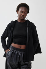 🧦 Autumn/Winter 2025/2026- The Bun zip up hoodie - Back to Black Cotton