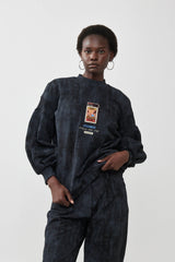 🧦Autumn/Winter 2025/2026 - Sara Sweatshirt - Black - Distressed Dark Grey