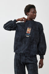 🧦Autumn/Winter 2025/2026 - Sara Sweatshirt - Black - Distressed Dark Grey