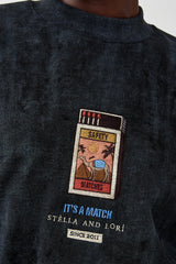 🧦Autumn/Winter 2025/2026 - Sara Sweatshirt - Black - Distressed Dark Grey