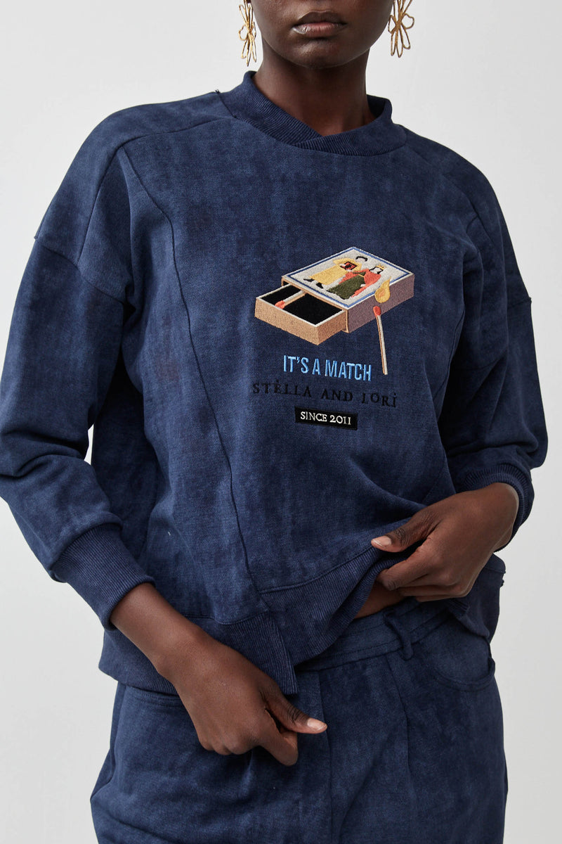 🧦Autumn/Winter 2025/2026- Mr Arthur Sweatshirt - Royal 🤴🏻 👸🏻 Blue