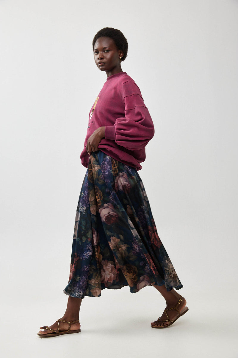 🧦 Autumn/Winter 2025/2026 -Six Senses Skirt -Midnight Bloom