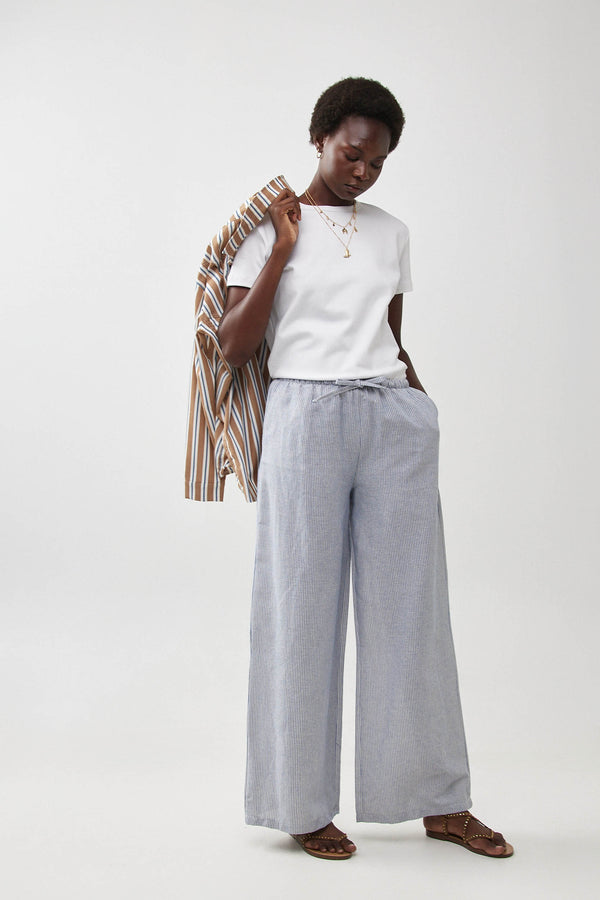 🧦 Autumn/Winter 2025/2026 - Bon Voyage wide leg pants- Sailor Stripes
