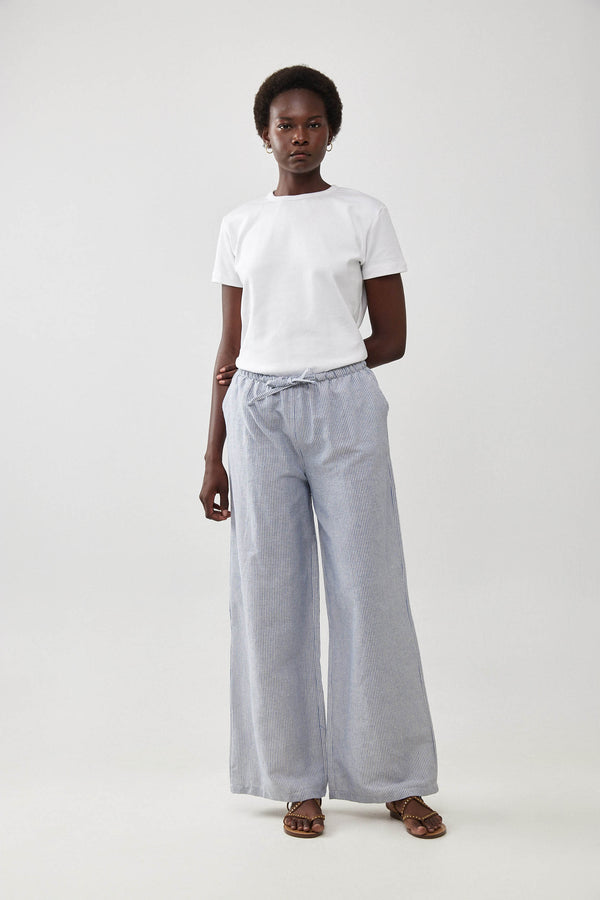 🧦 Autumn/Winter 2025/2026 - Bon Voyage wide leg pants- Sailor Stripes