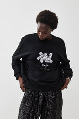 🧦Autumn/Winter 2025/2026 - Galaxy Sweatshirt - 🩹 Dede × Stella and Lori - Galaxy Sweatshirt - Black