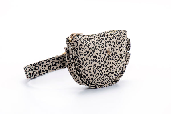 Leather Pouch - Leather Bum Bag - Leopard