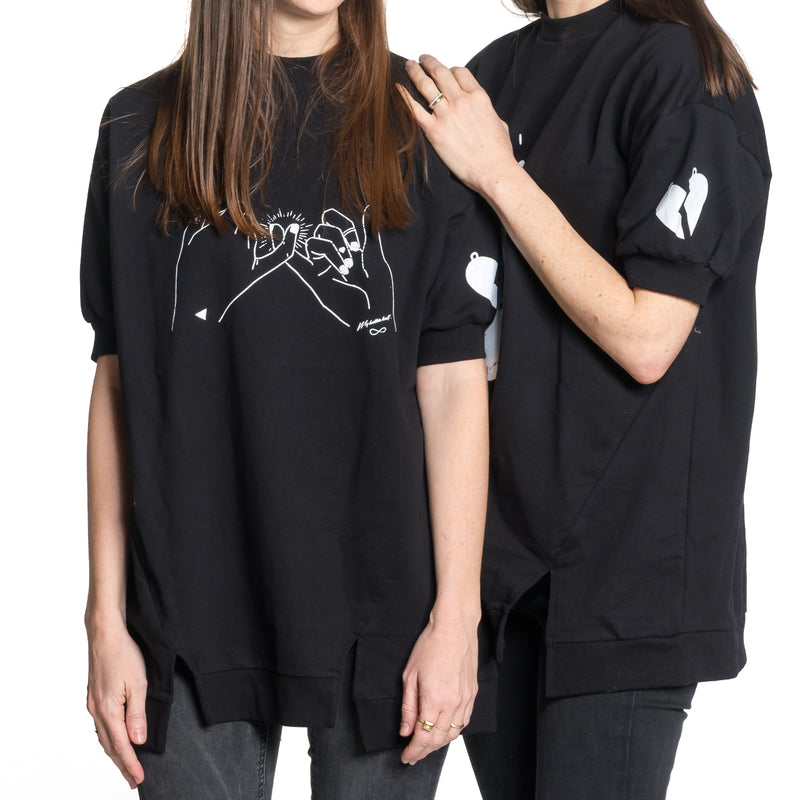 Lightweight Sweatshirt with pinky swear print
