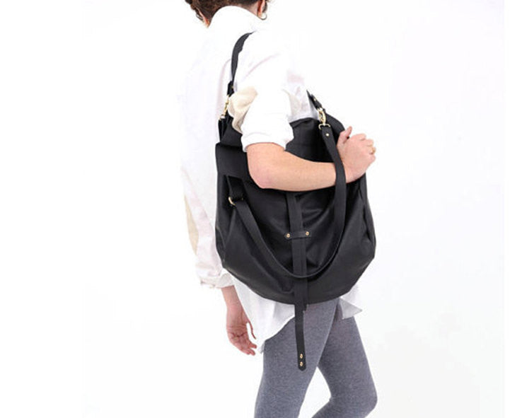 Black Leather Hobo