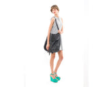 Black Leather Hobo