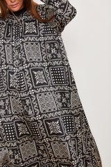 Outlet- Winter 2021 - Long sleeves Silky dress -  Ceramic  SAMPLE