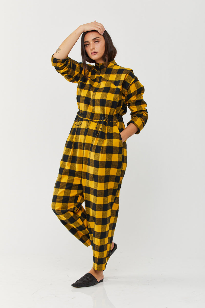 ⛈Winter 2022 - Cain Maxi Jumpsuit - Yellow 🟨⬛️