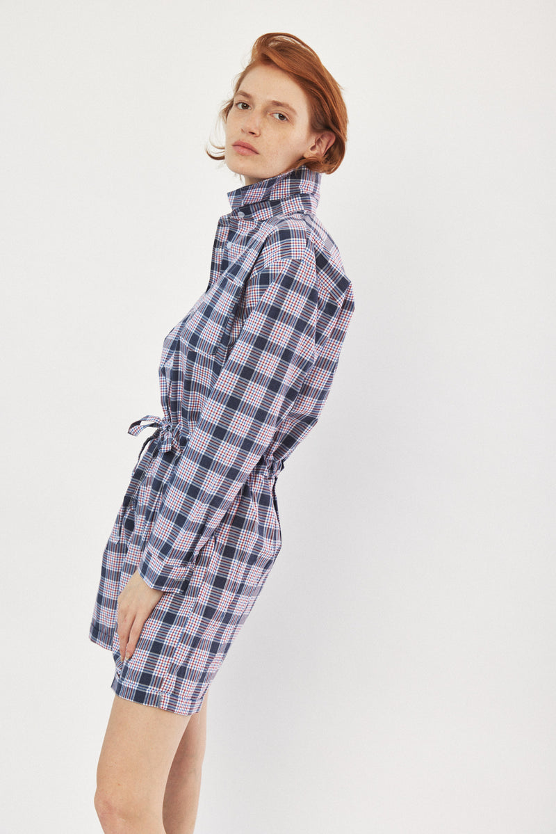 ☃️ Winter 2023  -  Worker - Long sleeves short Jumpsuit - Tommy Plaid