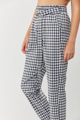 🤴🏻 Prince pants - no belt- size 34-36 Pale Blue checkered - no belt