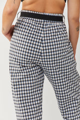 🤴🏻 Prince pants - no belt- size 34-36 Pale Blue checkered - no belt