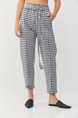 🤴🏻 Prince pants - no belt- size 34-36 Pale Blue checkered - no belt