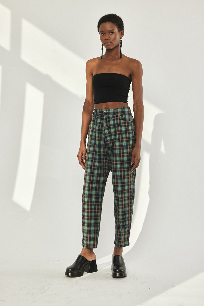 🌼Spring/Summer 2023 - Our interpretation for Mom jeans - Plaid