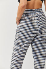 🤴🏻 Prince pants - no belt- size 34-36 Pale Blue checkered - no belt