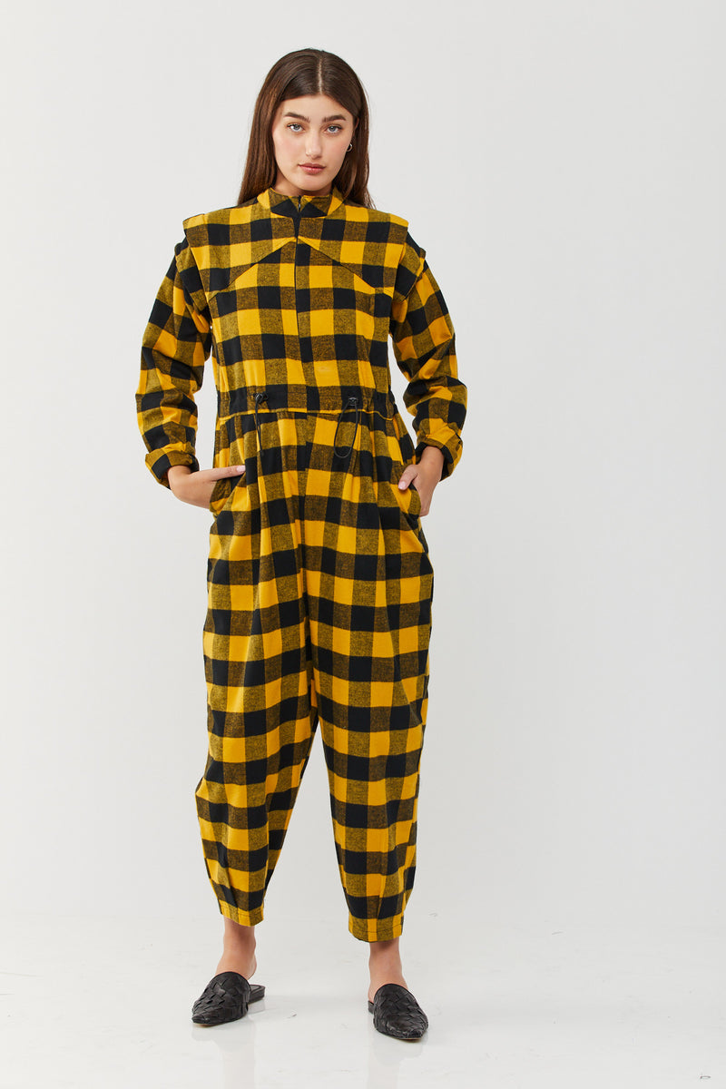 ⛈Winter 2022 - Cain Maxi Jumpsuit - Yellow 🟨⬛️