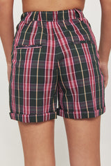 🍦Summer 2022  - Shasha Shorts - Yale Green checkered