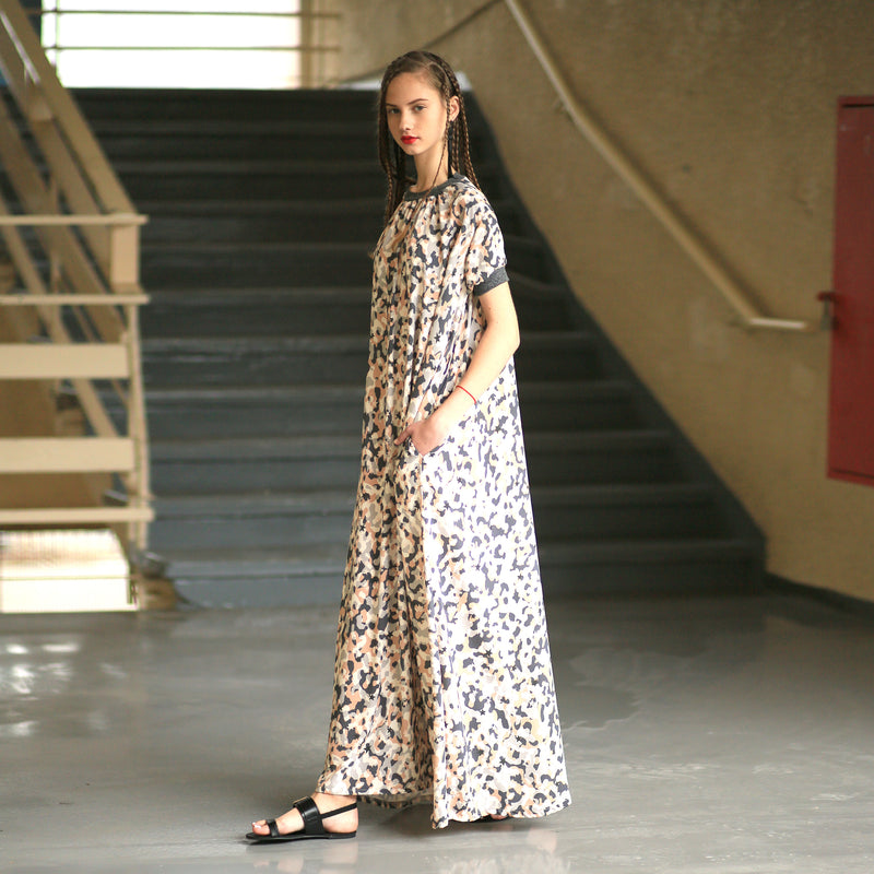 Camouflage Silky Dress
